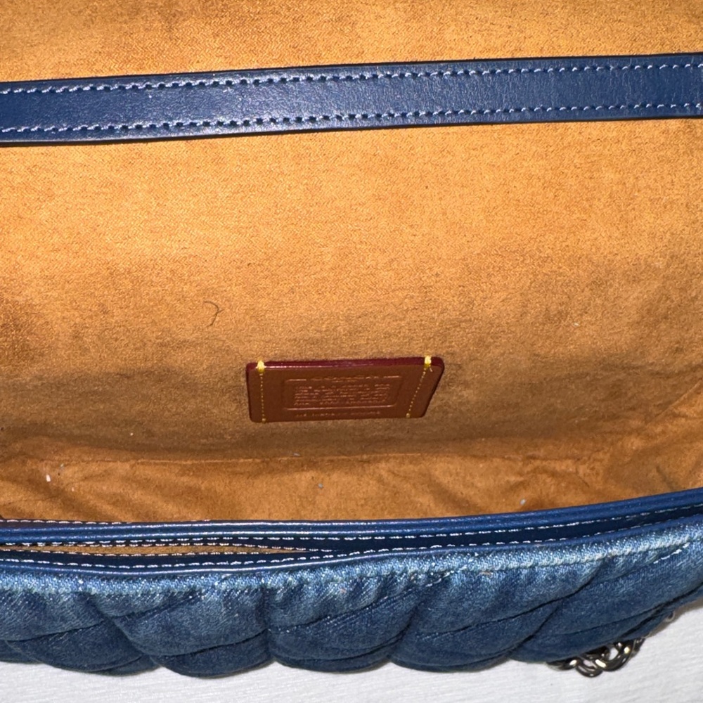Coach Denim Quilted Crossbody Bag - Picture 3 of 3